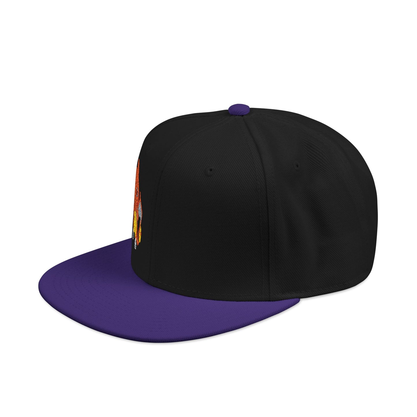 Embroidered fire lizard hoodie hat