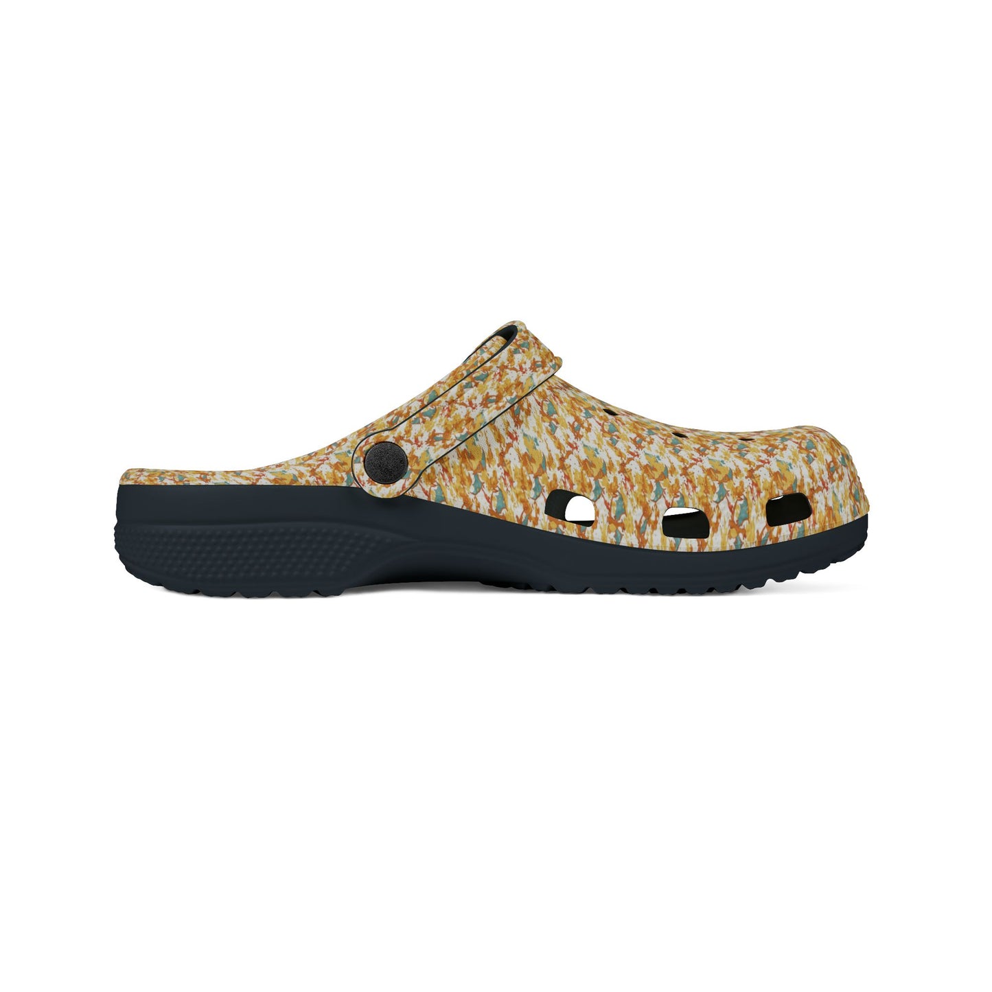 Fire lizard rubber clogs