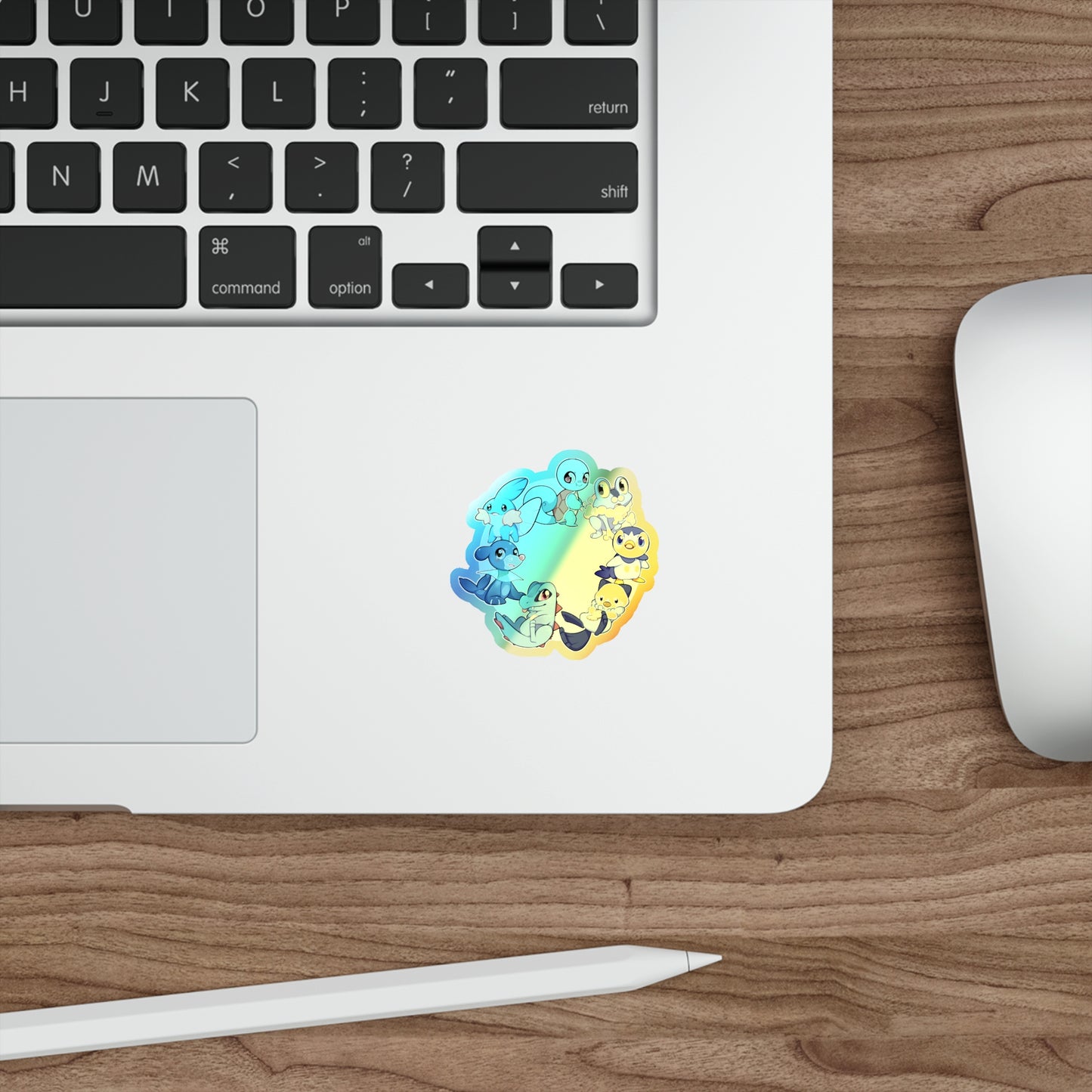 Water starter holographic sticker