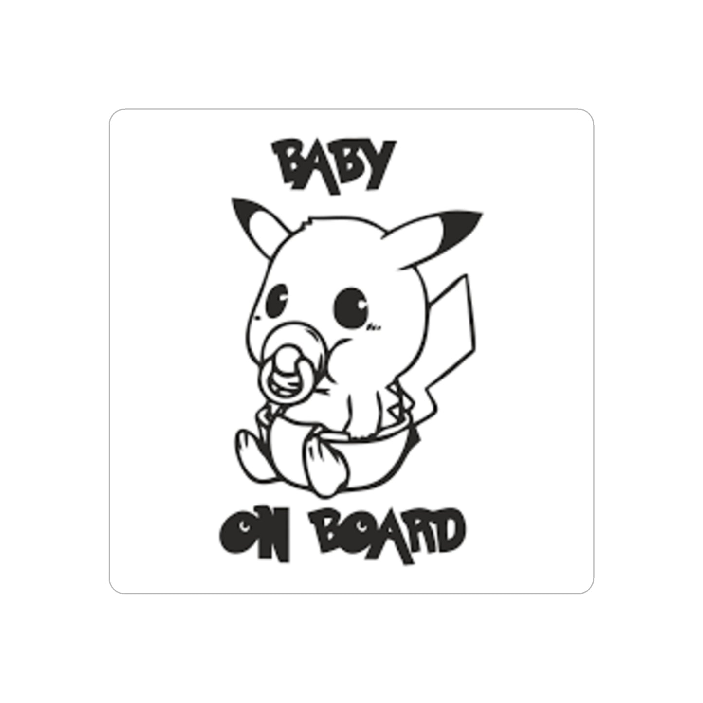 Pika baby on board sticker