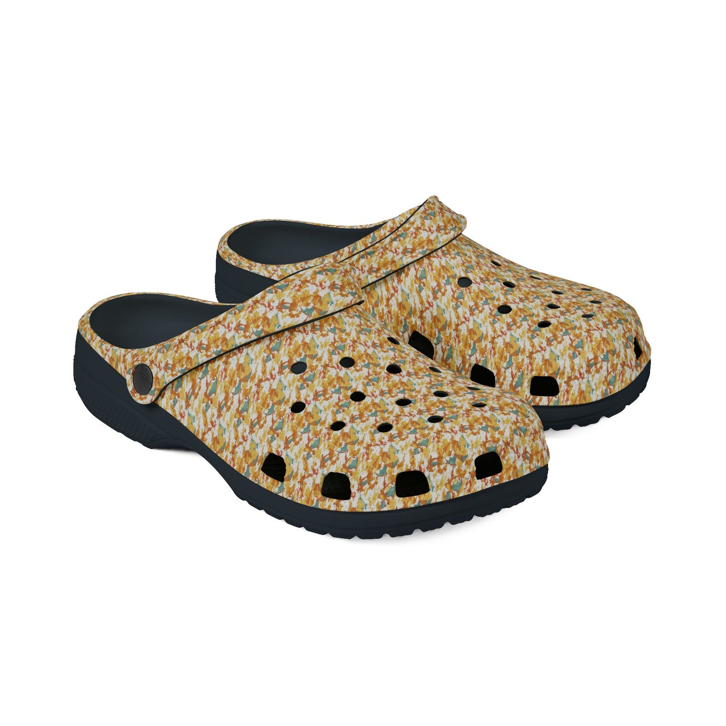 Fire lizard rubber clogs