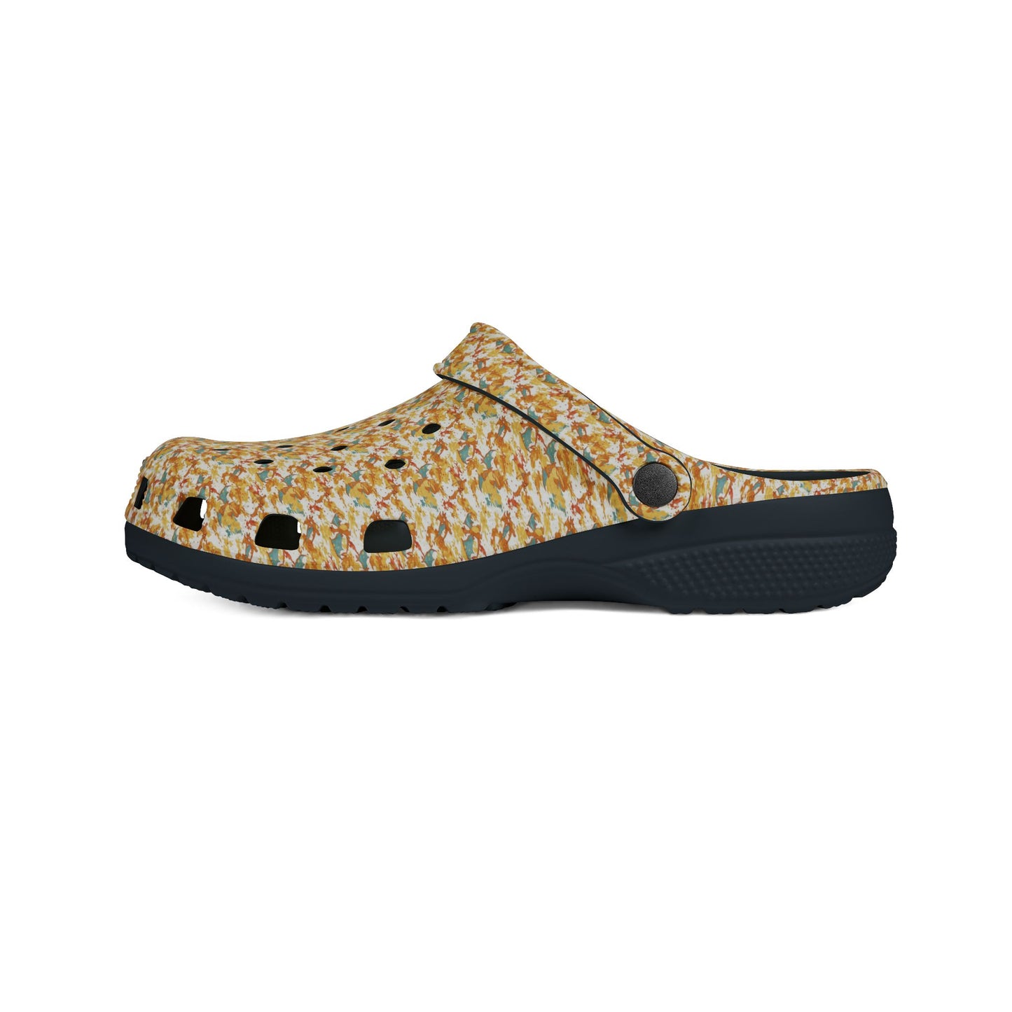 Fire lizard rubber clogs