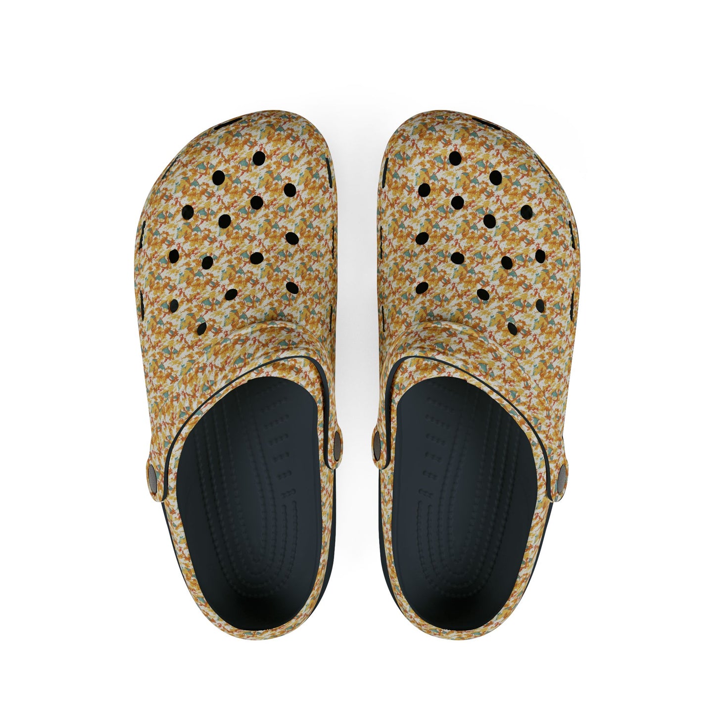 Fire lizard rubber clogs