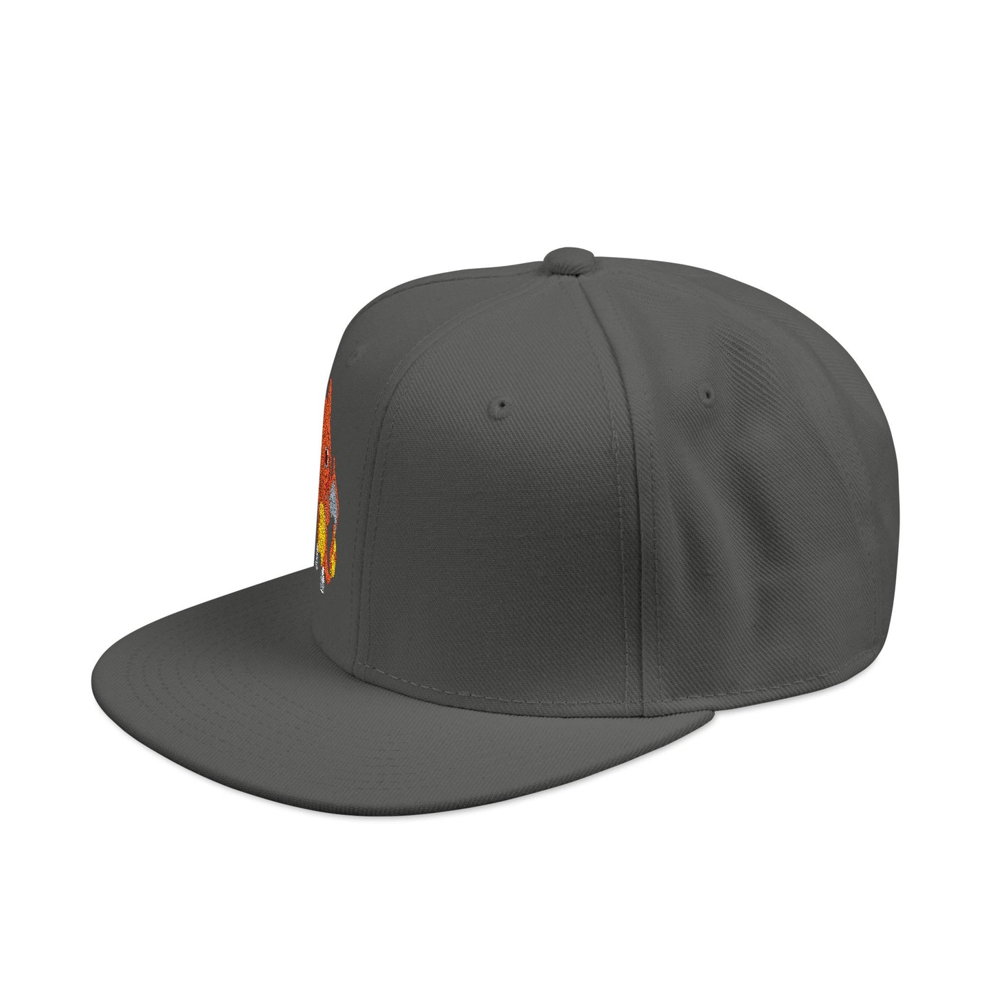 Embroidered fire lizard hoodie hat
