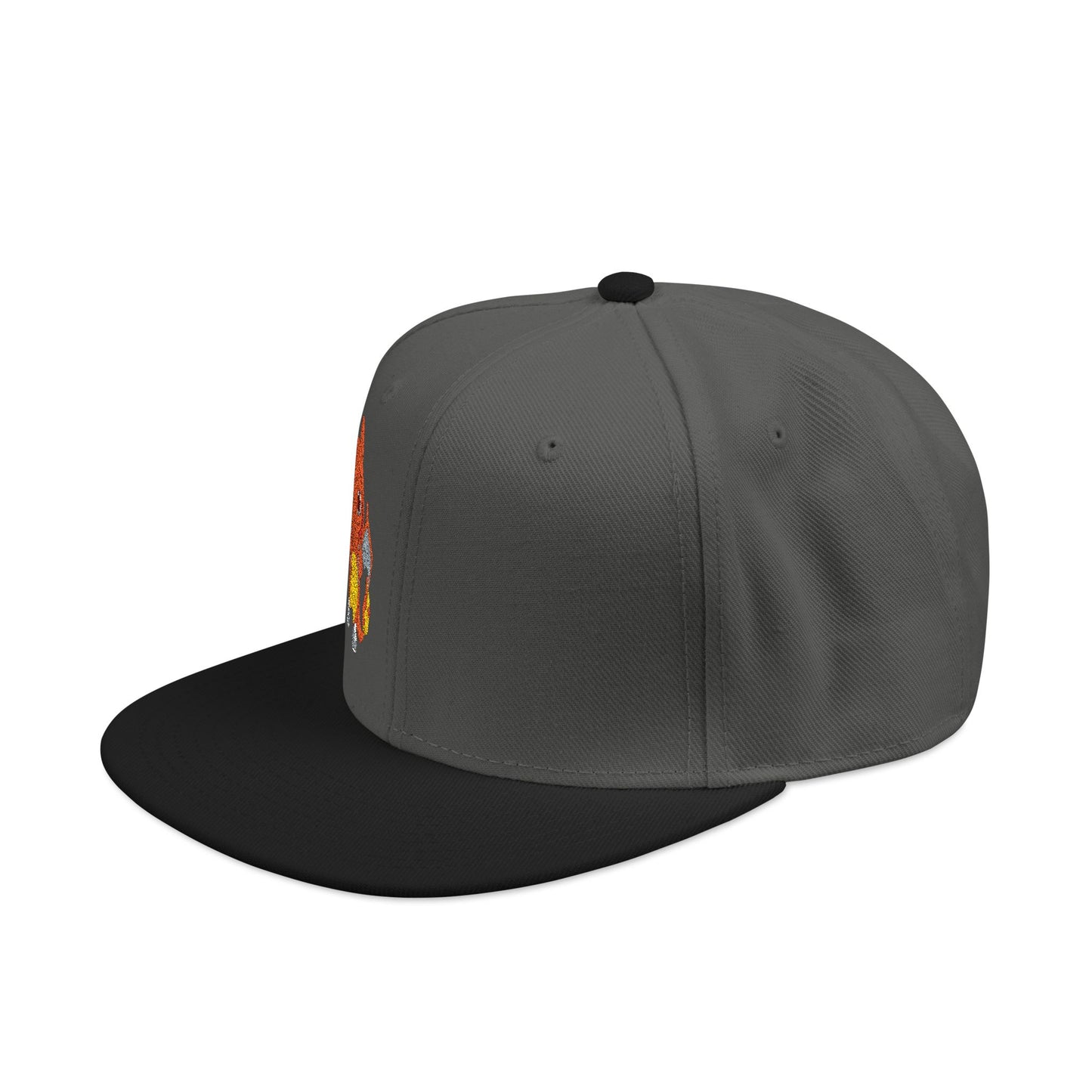 Embroidered fire lizard hoodie hat