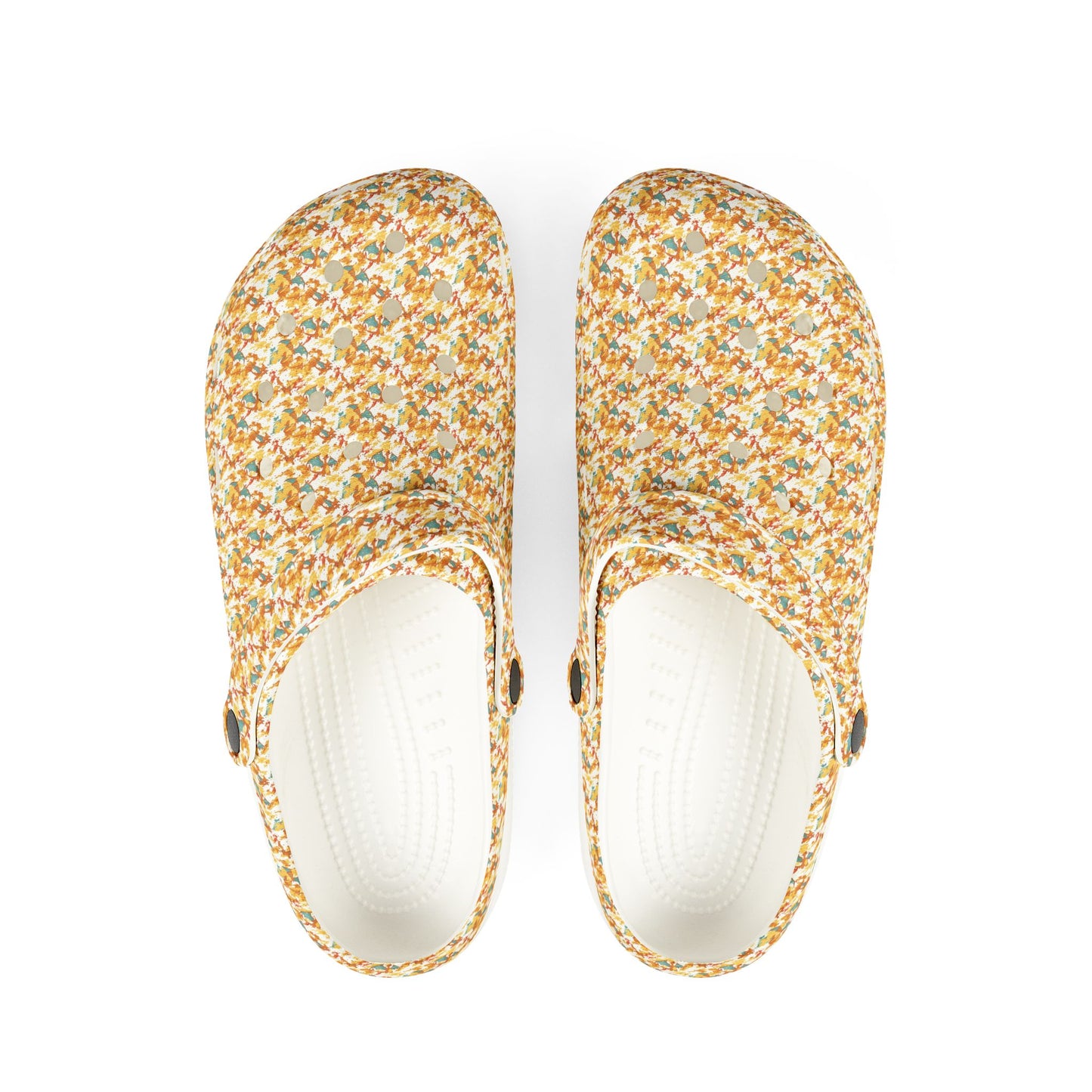 Fire lizard rubber clogs