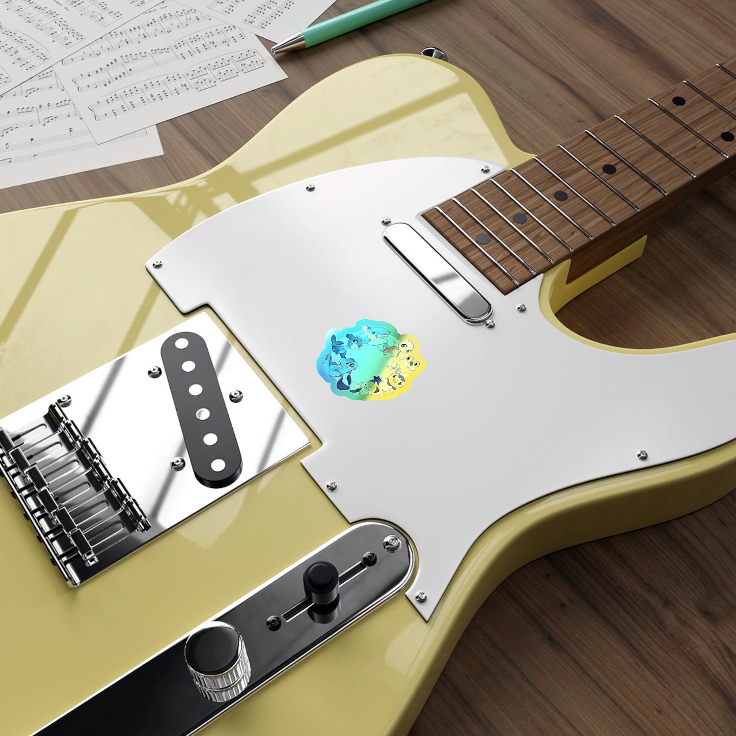 Water starter holographic sticker