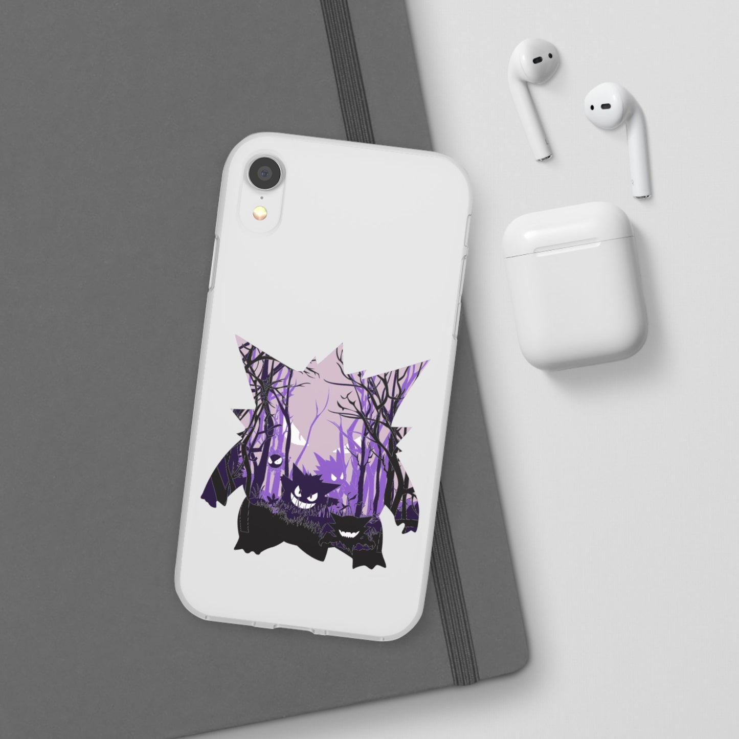 Purple ghost flexi phone case