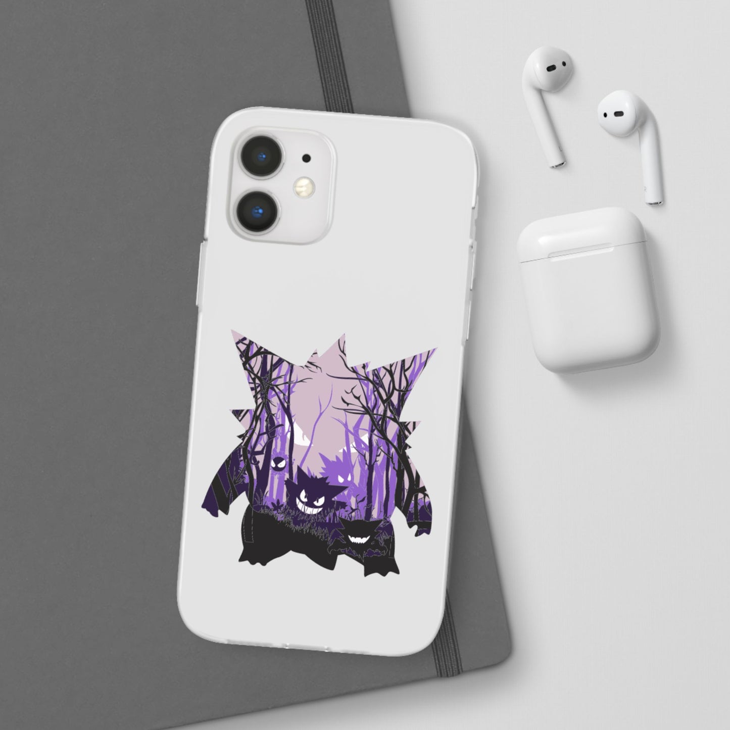 Purple ghost flexi phone case