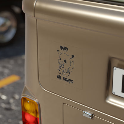 Pika baby on board sticker