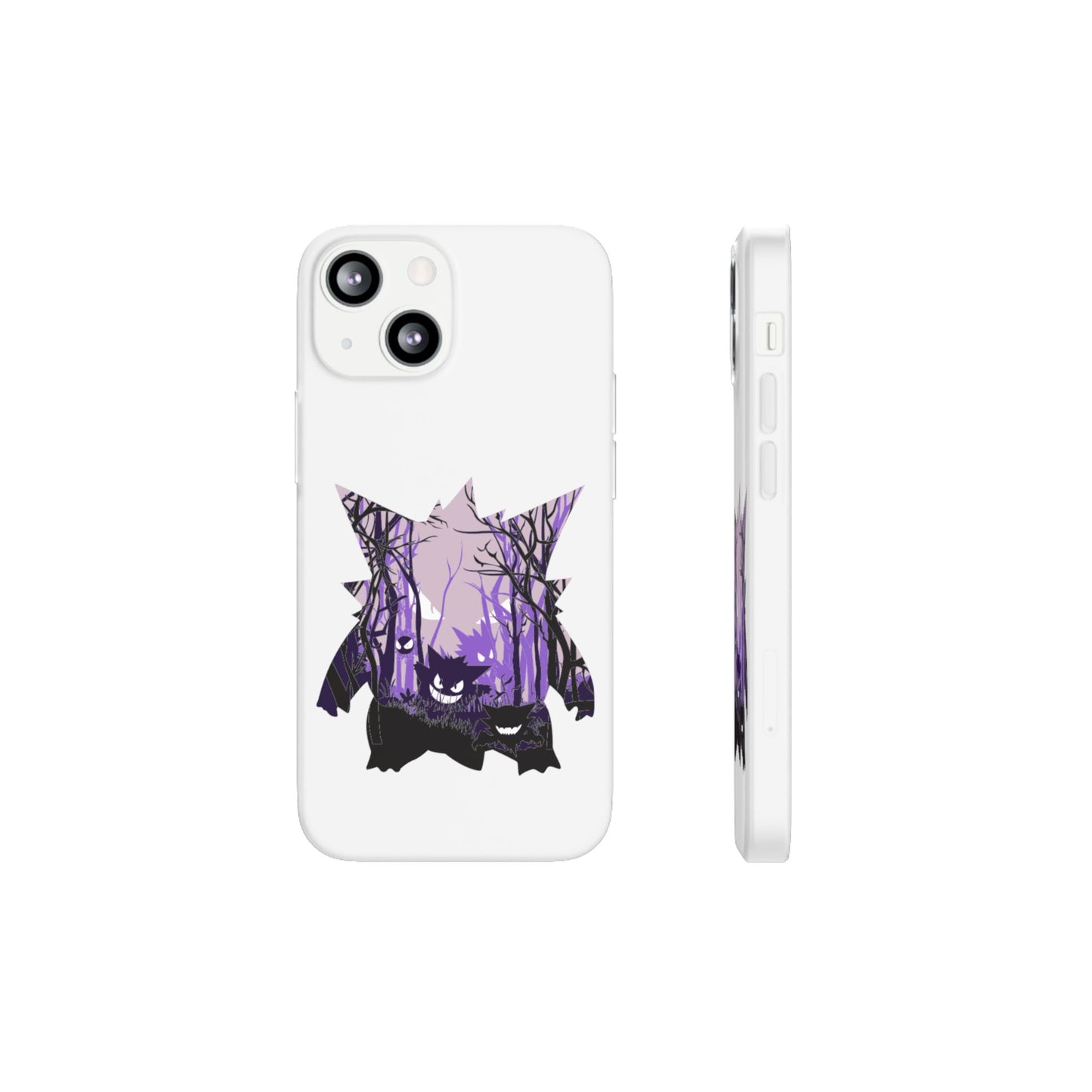 Purple ghost flexi phone case