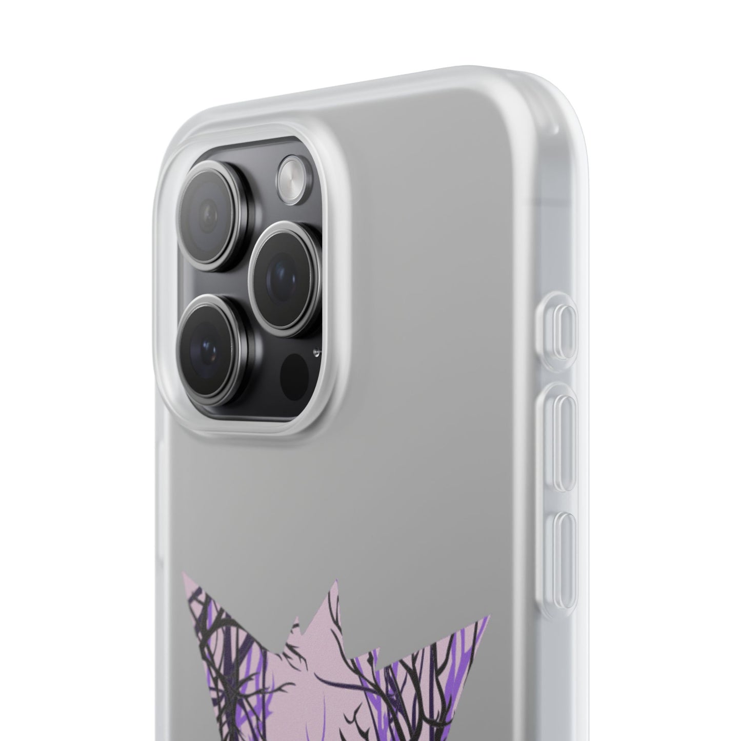 Purple ghost flexi phone case