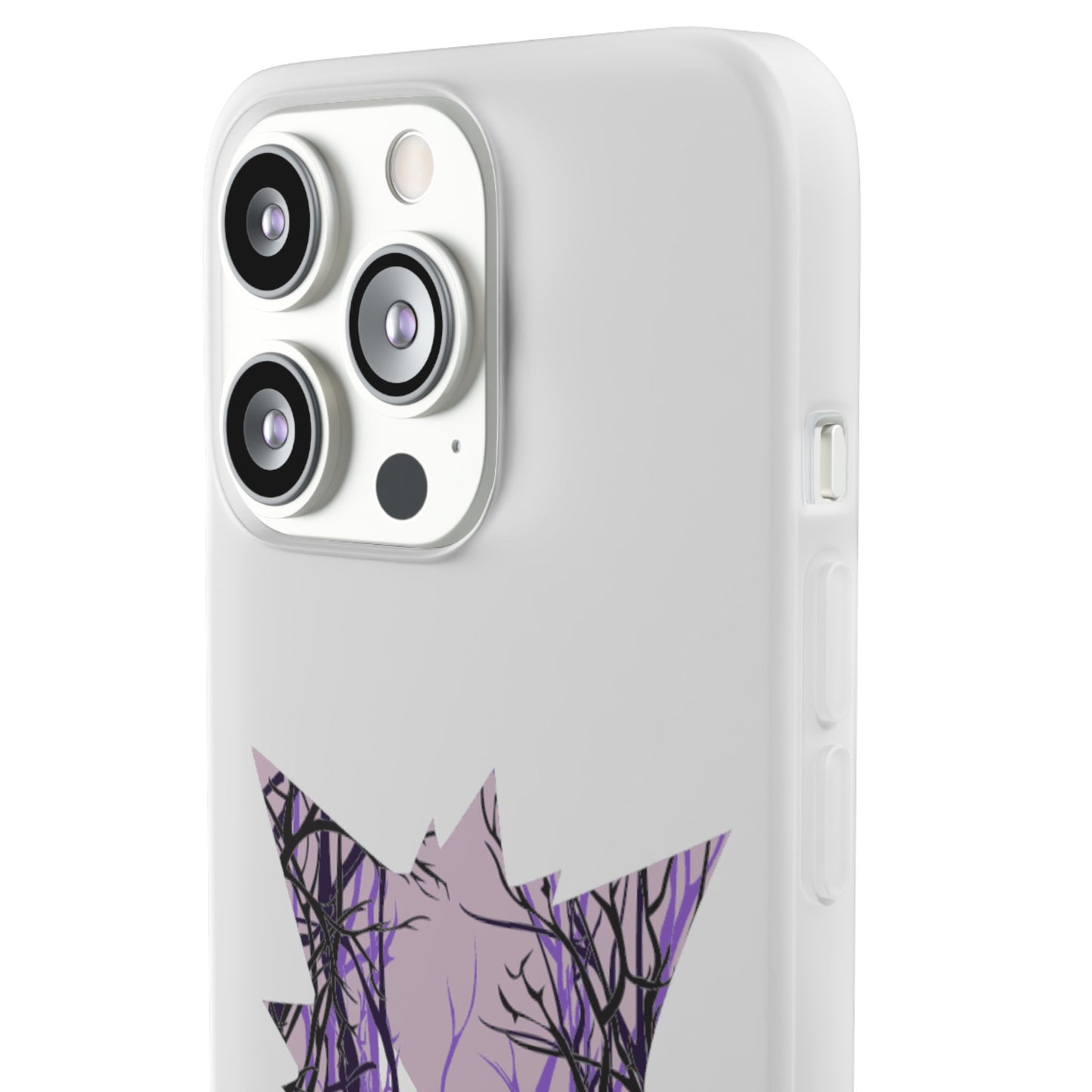 Purple ghost flexi phone case