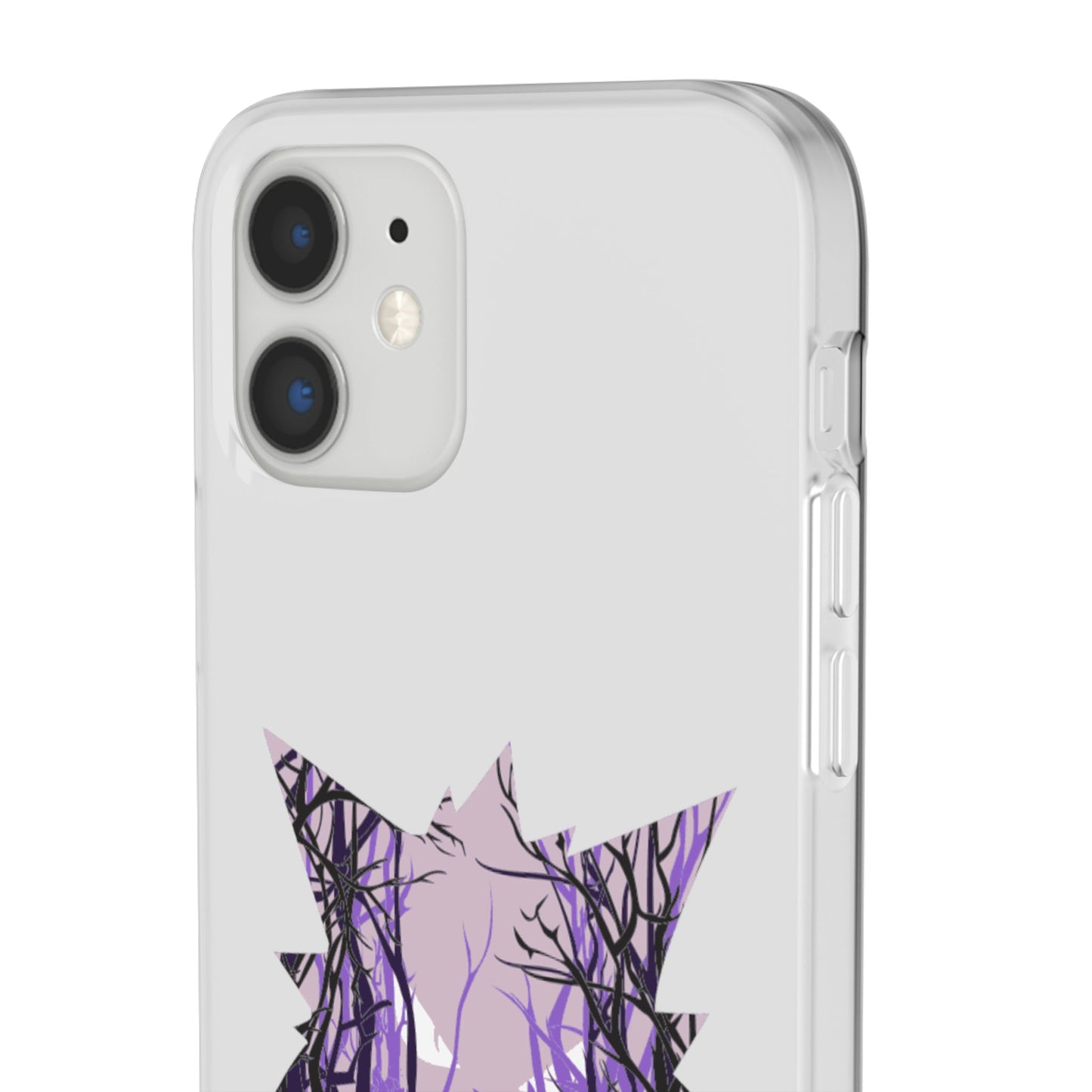 Purple ghost flexi phone case