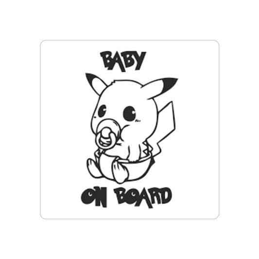 Pika baby on board sticker