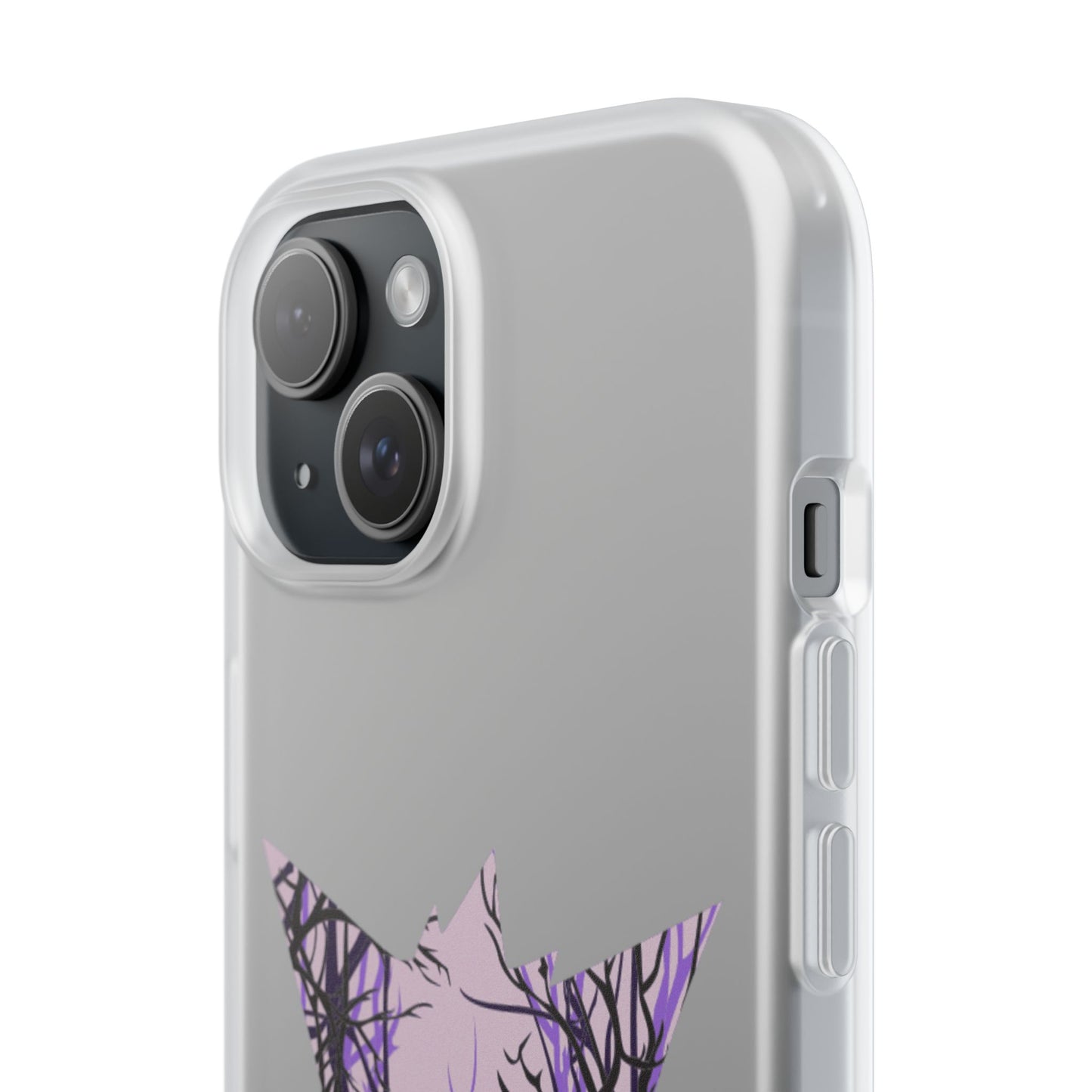 Purple ghost flexi phone case