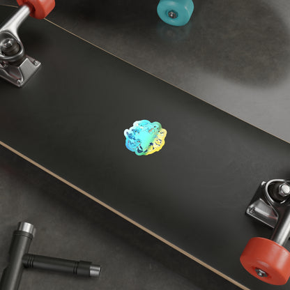 Water starter holographic sticker