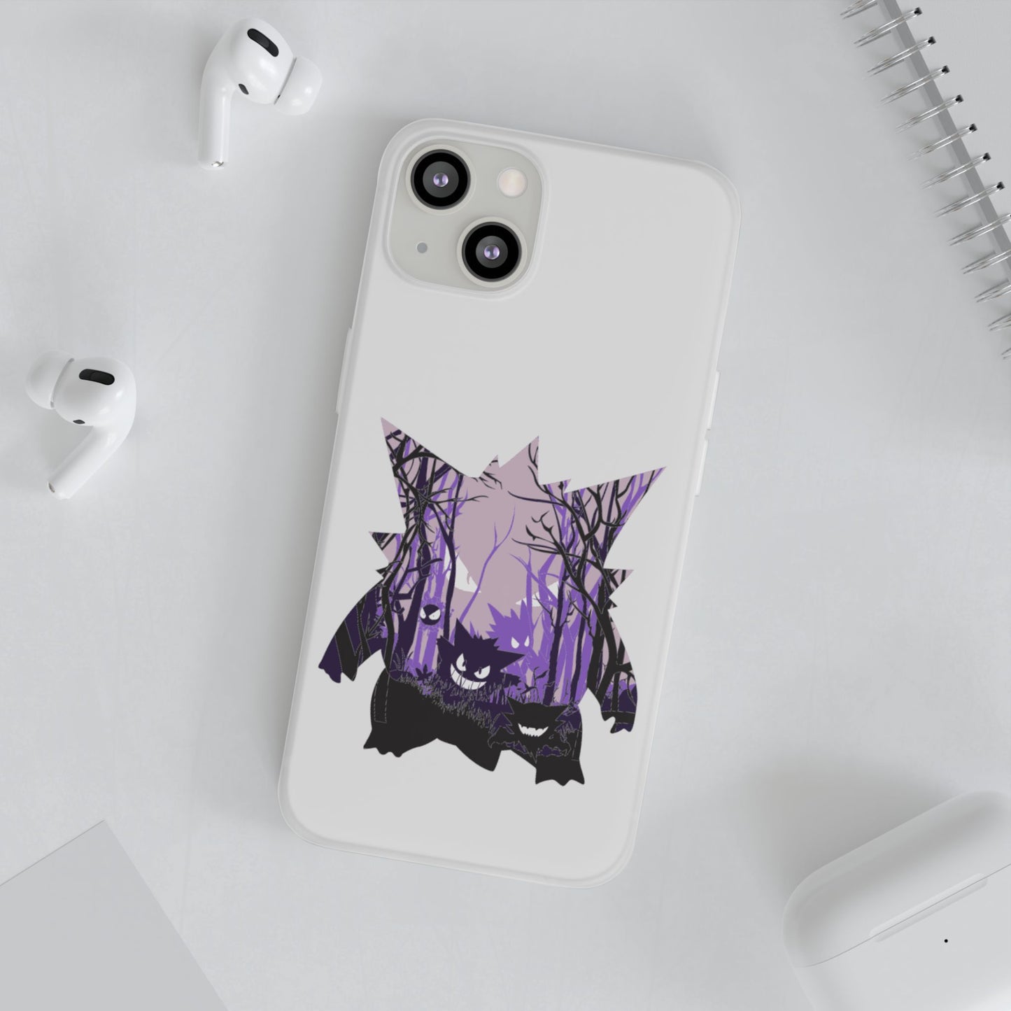 Purple ghost flexi phone case