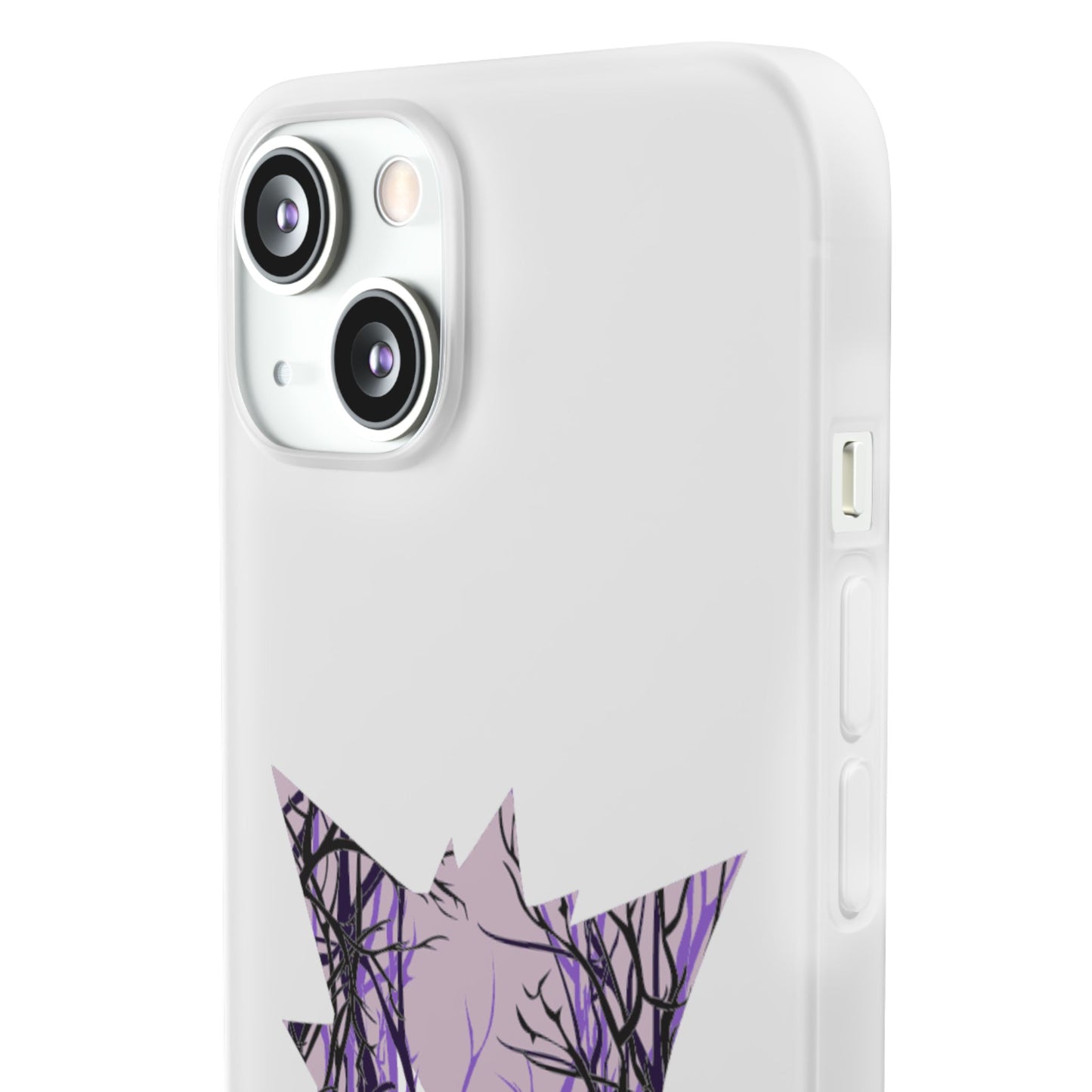 Purple ghost flexi phone case