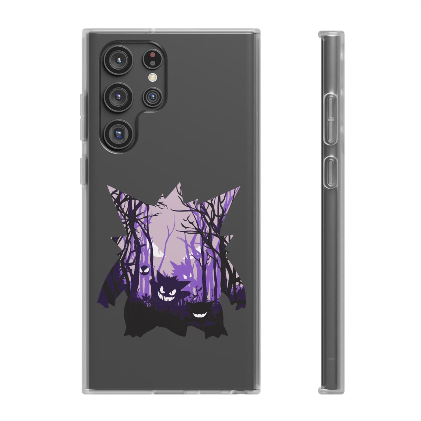 Purple ghost flexi phone case
