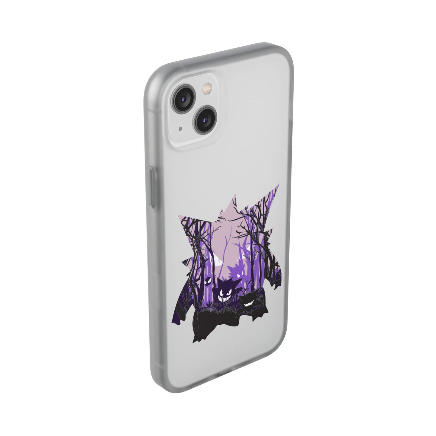 Purple ghost flexi phone case