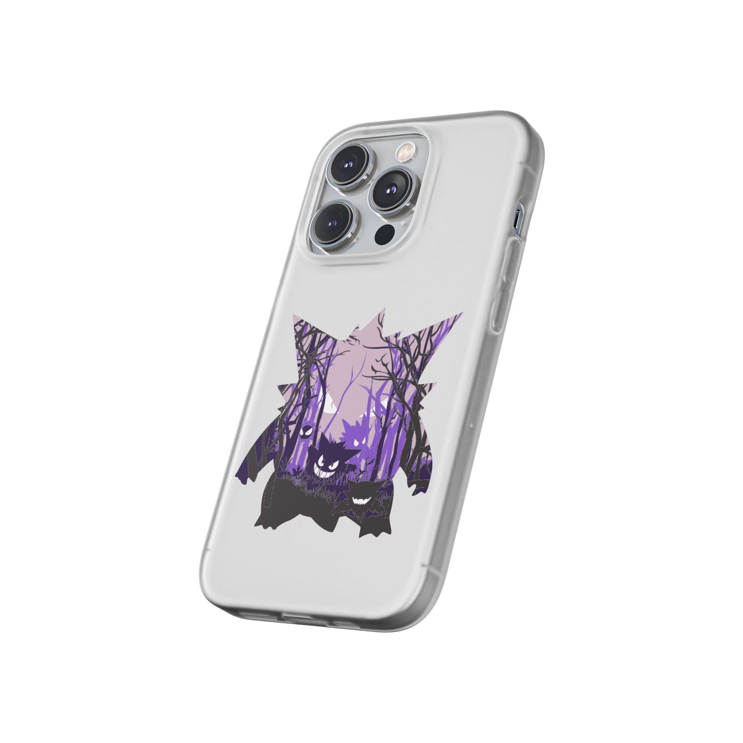 Purple ghost flexi phone case
