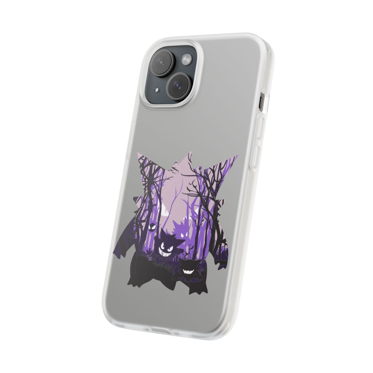 Purple ghost flexi phone case