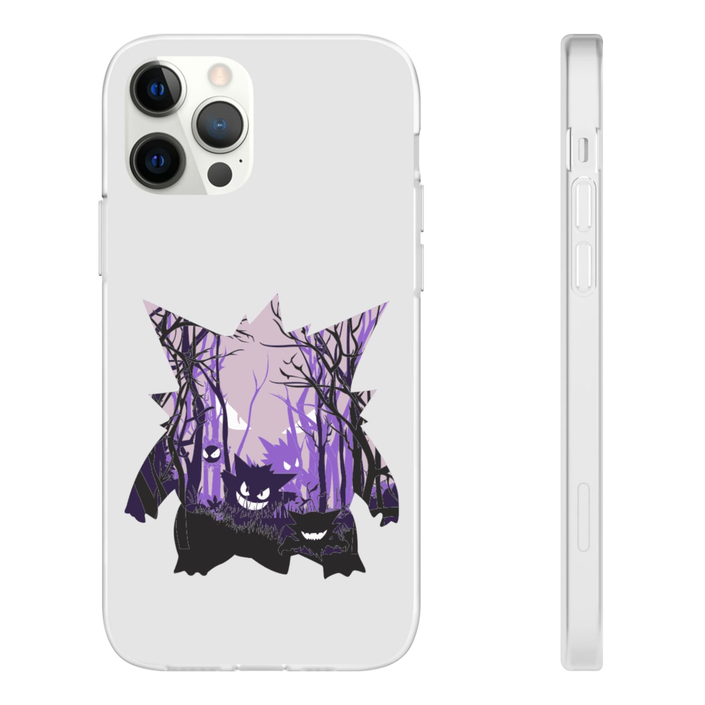 Purple ghost flexi phone case