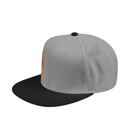 Embroidered fire lizard hoodie hat