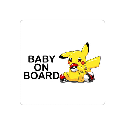 Colorful pika baby on board sticker