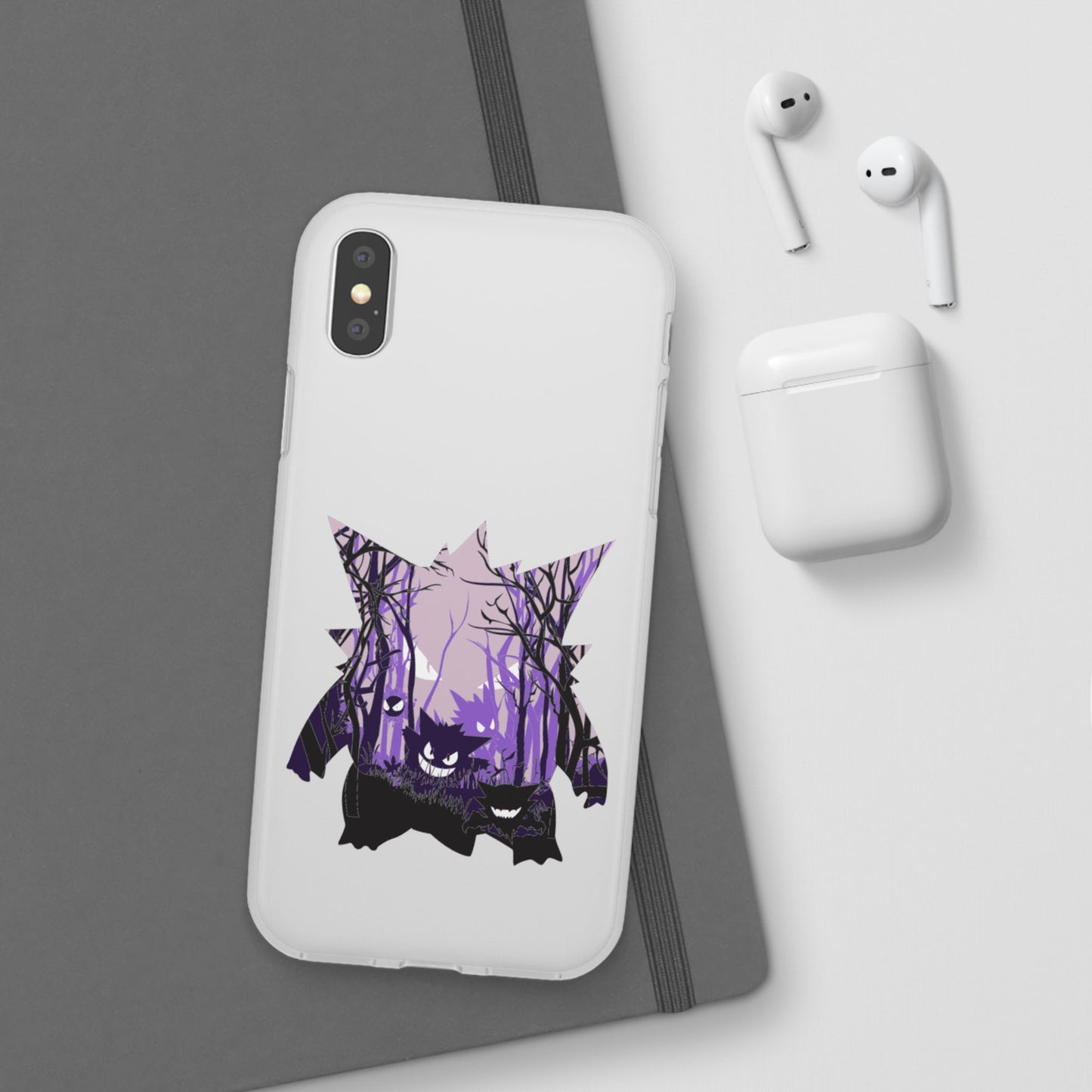 Purple ghost flexi phone case