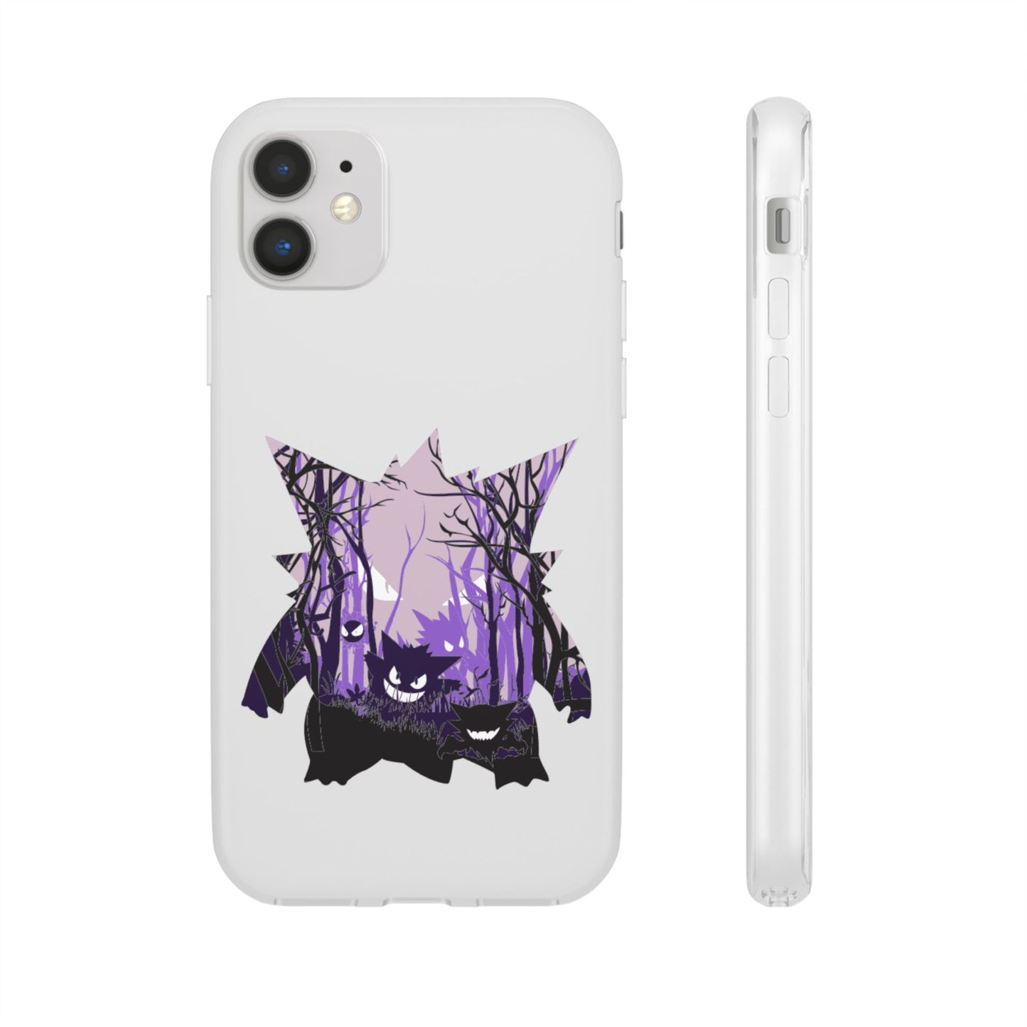 Purple ghost flexi phone case