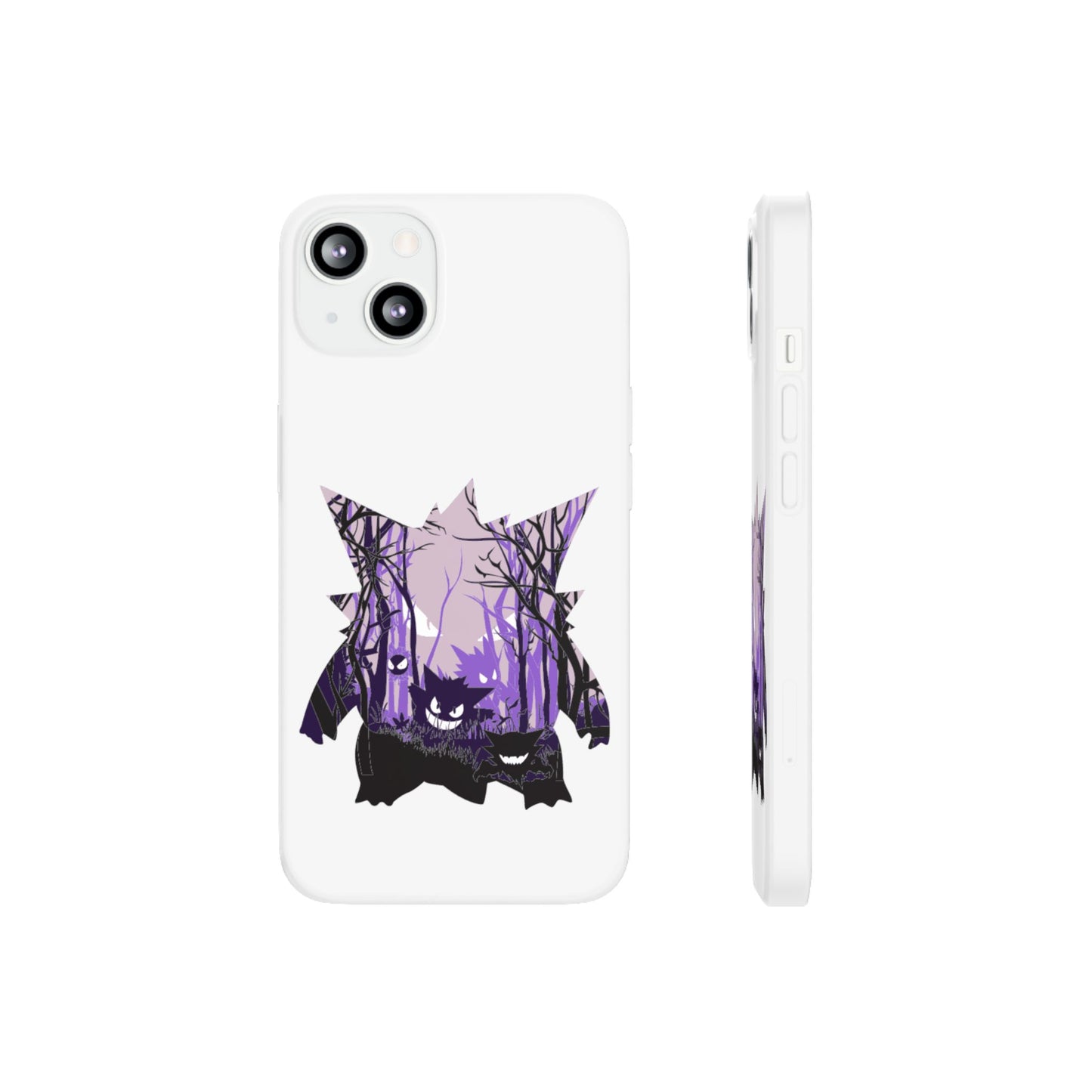 Purple ghost flexi phone case