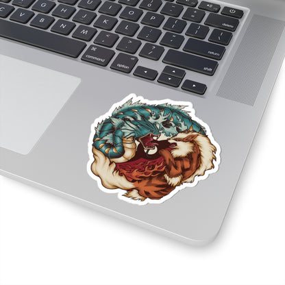 Ying and yang sticker