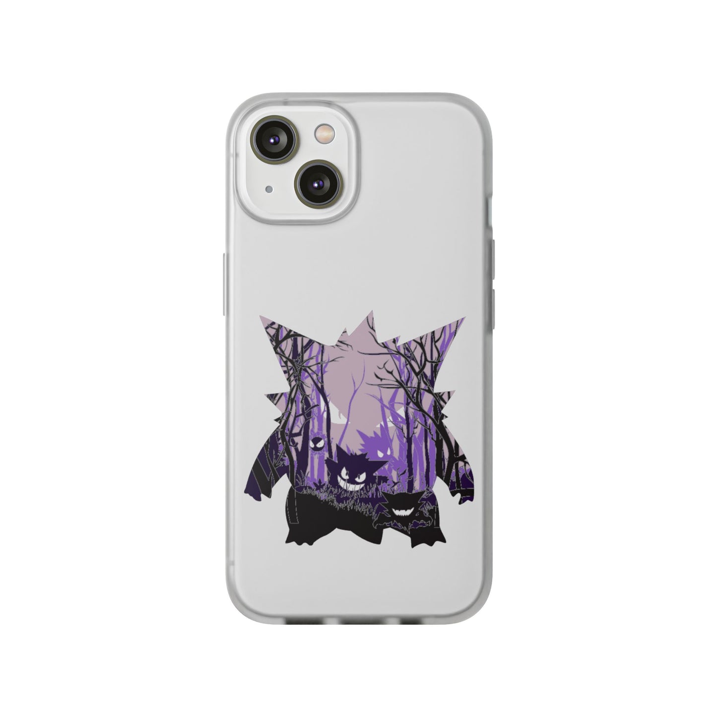 Purple ghost flexi phone case