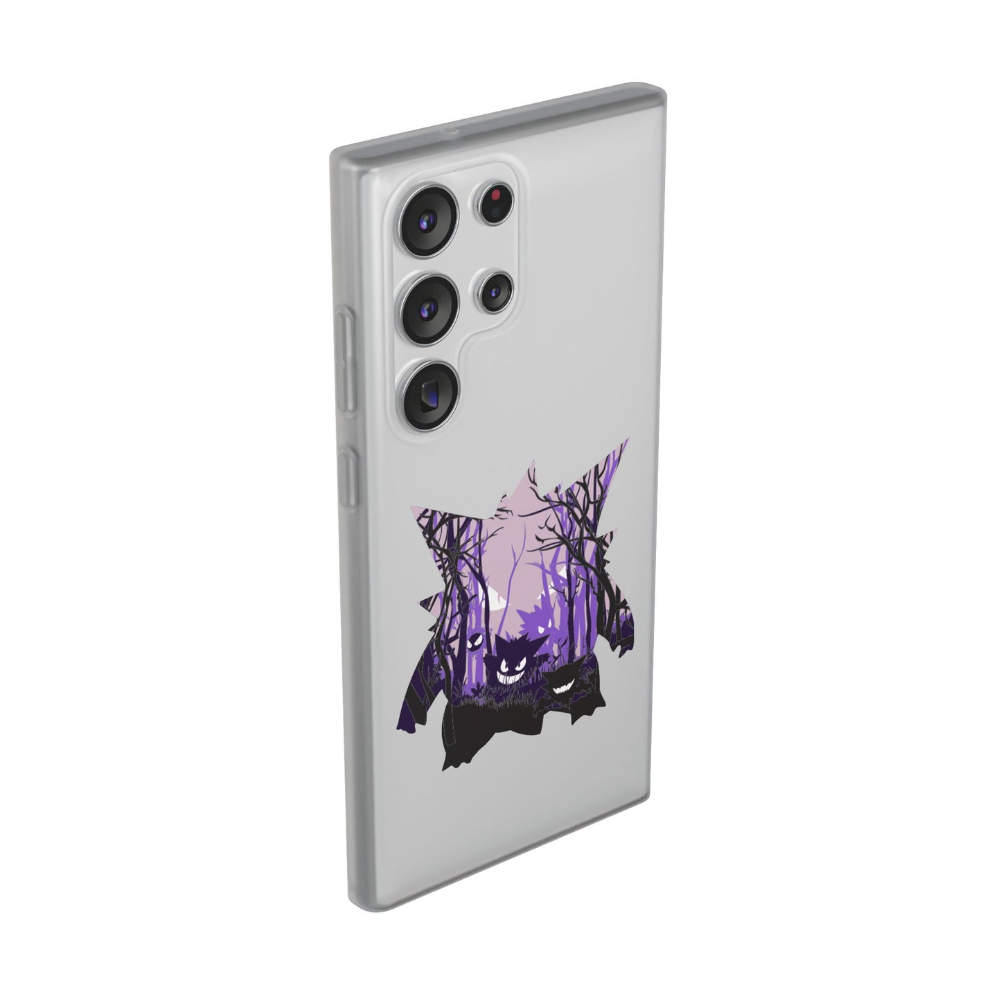 Purple ghost flexi phone case