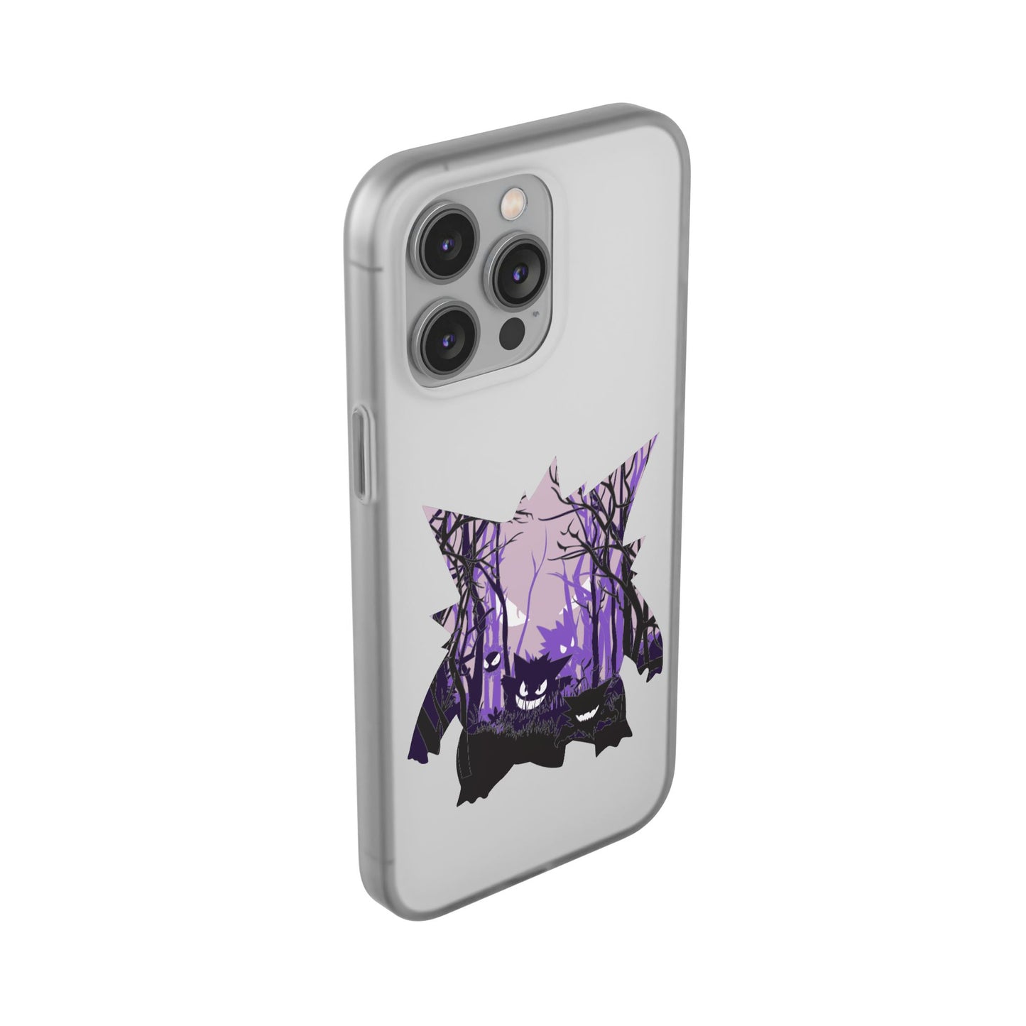 Purple ghost flexi phone case