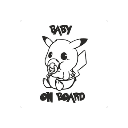 Pika baby on board sticker