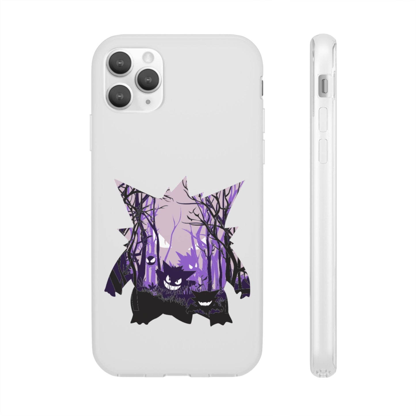 Purple ghost flexi phone case