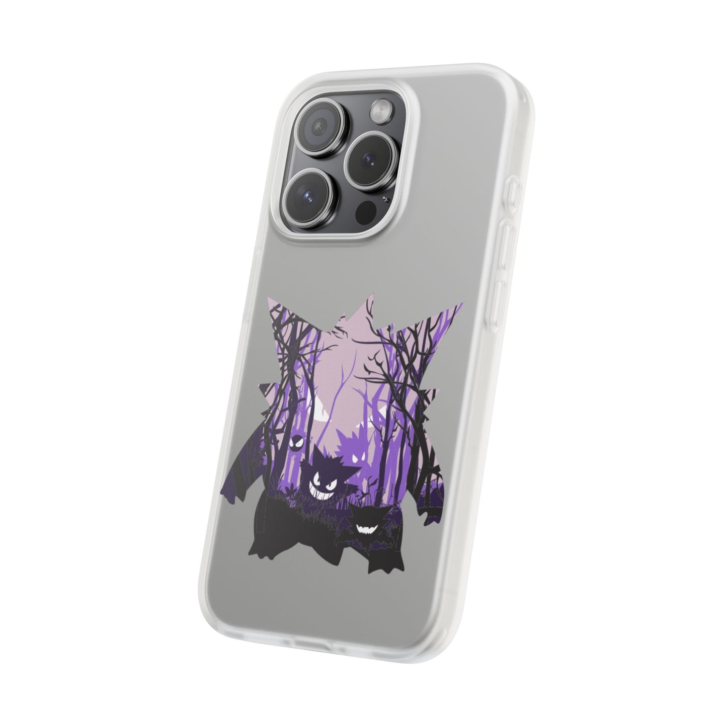 Purple ghost flexi phone case