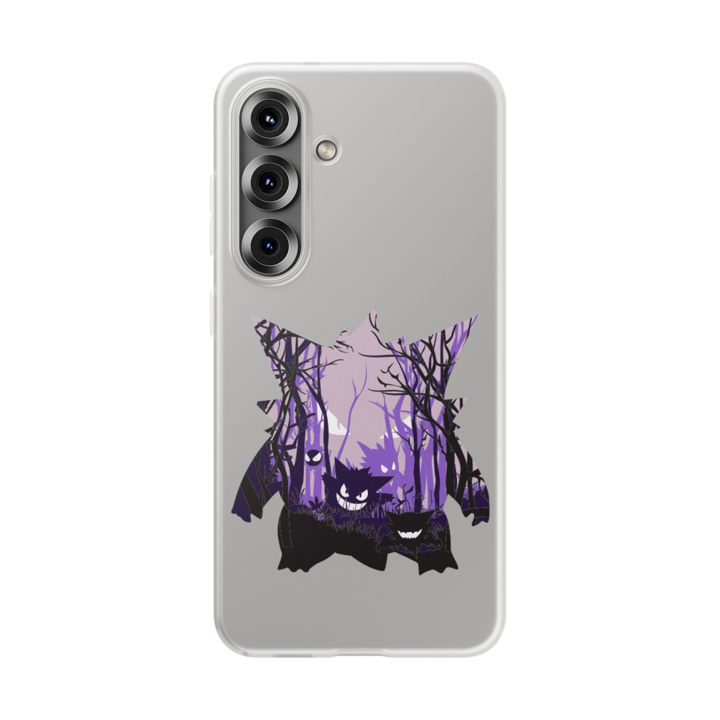 Purple ghost flexi phone case