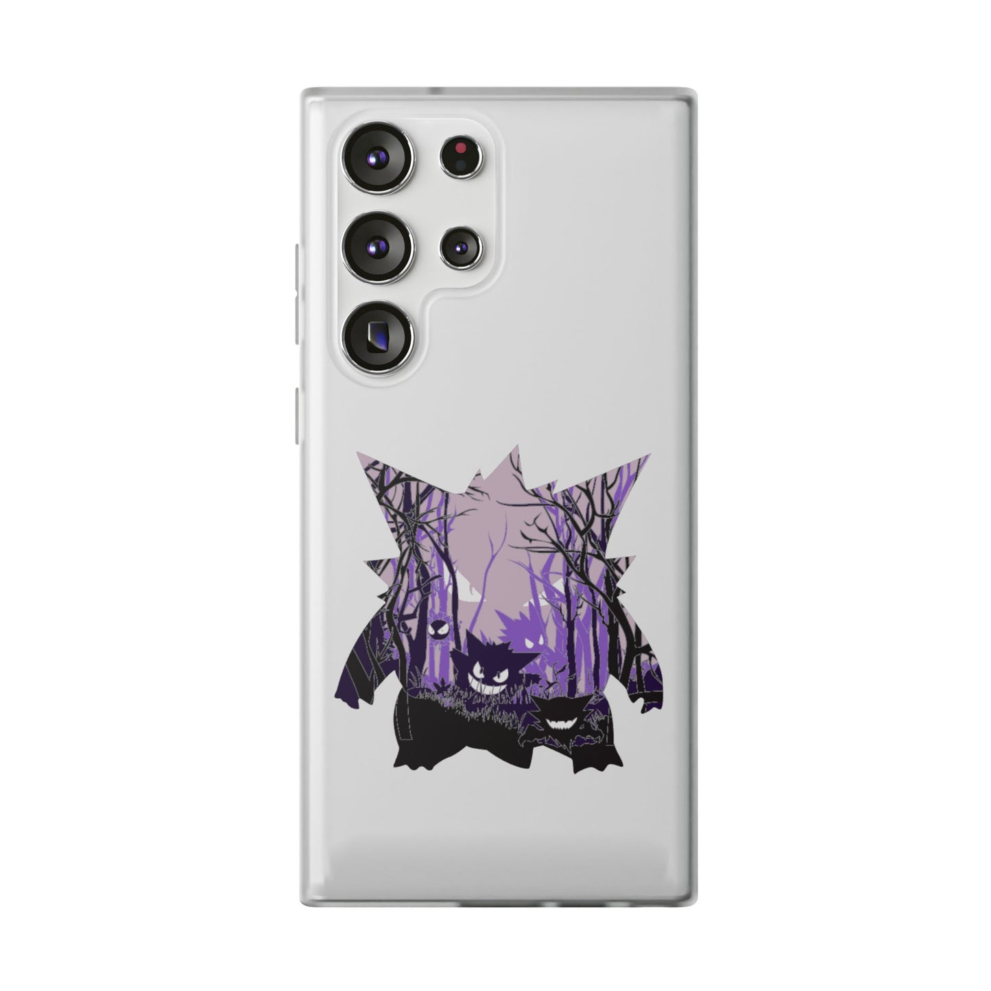 Purple ghost flexi phone case