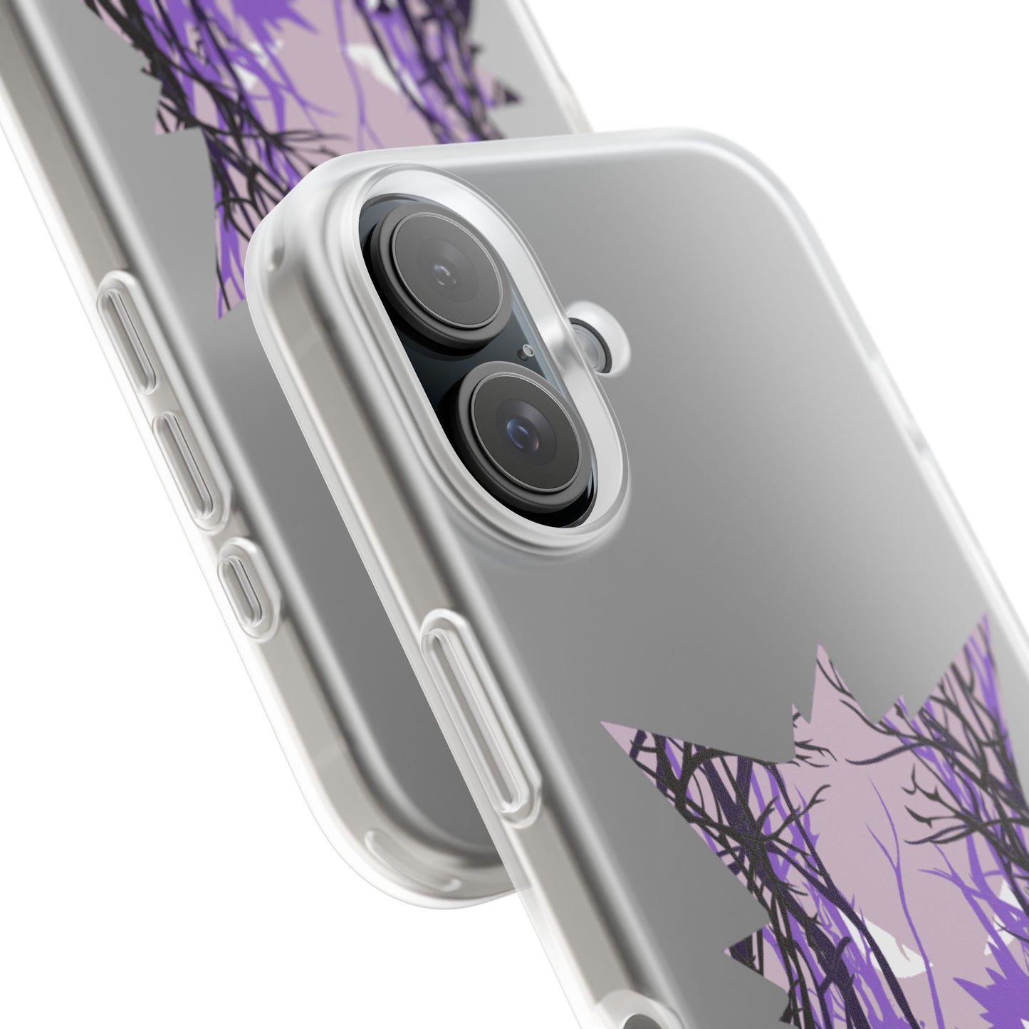 Purple ghost flexi phone case