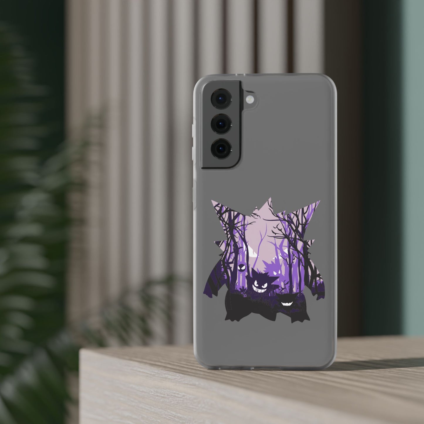 Purple ghost flexi phone case