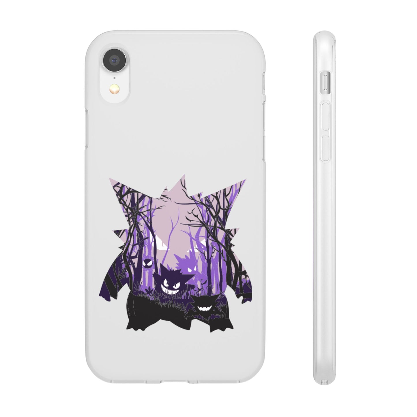 Purple ghost flexi phone case
