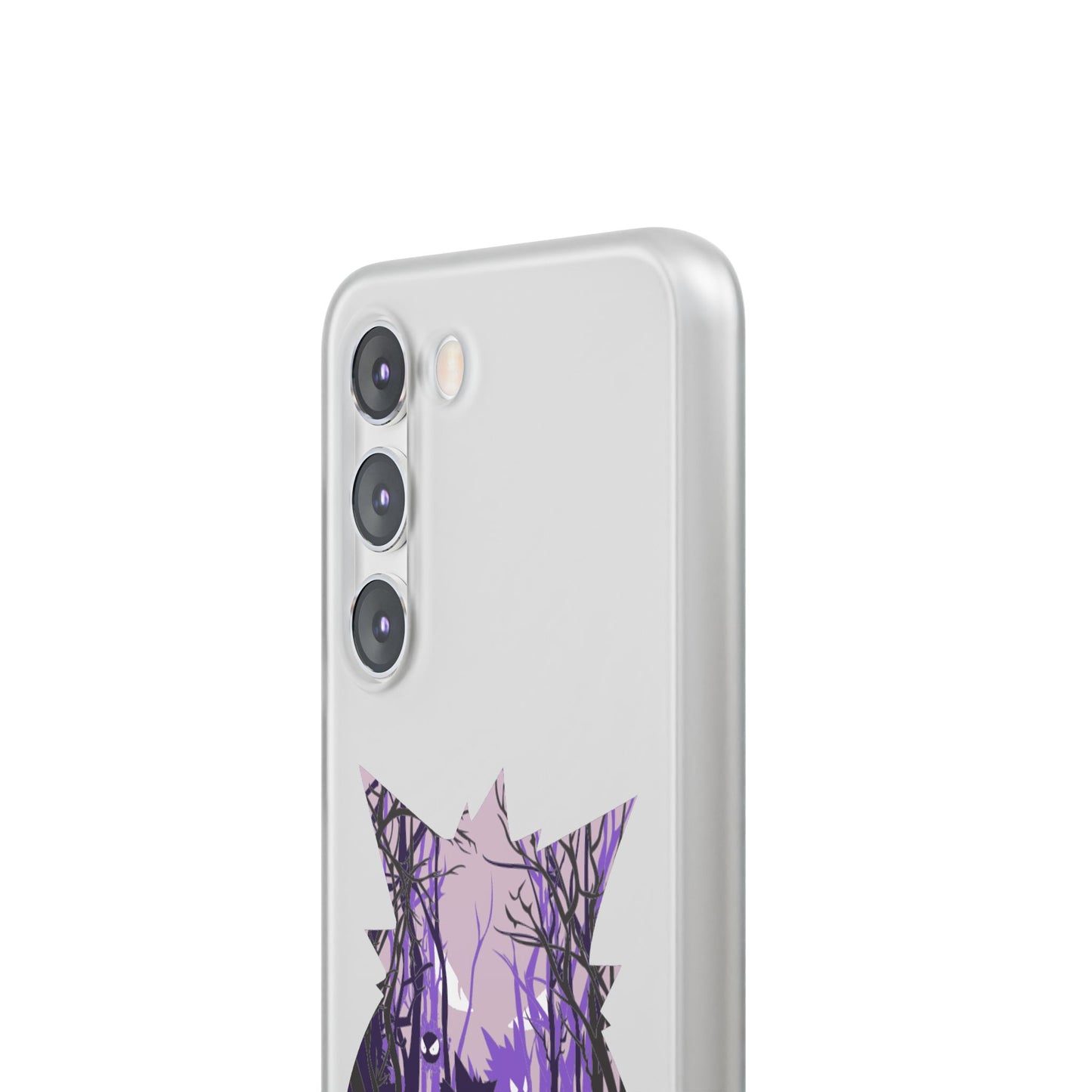 Purple ghost flexi phone case