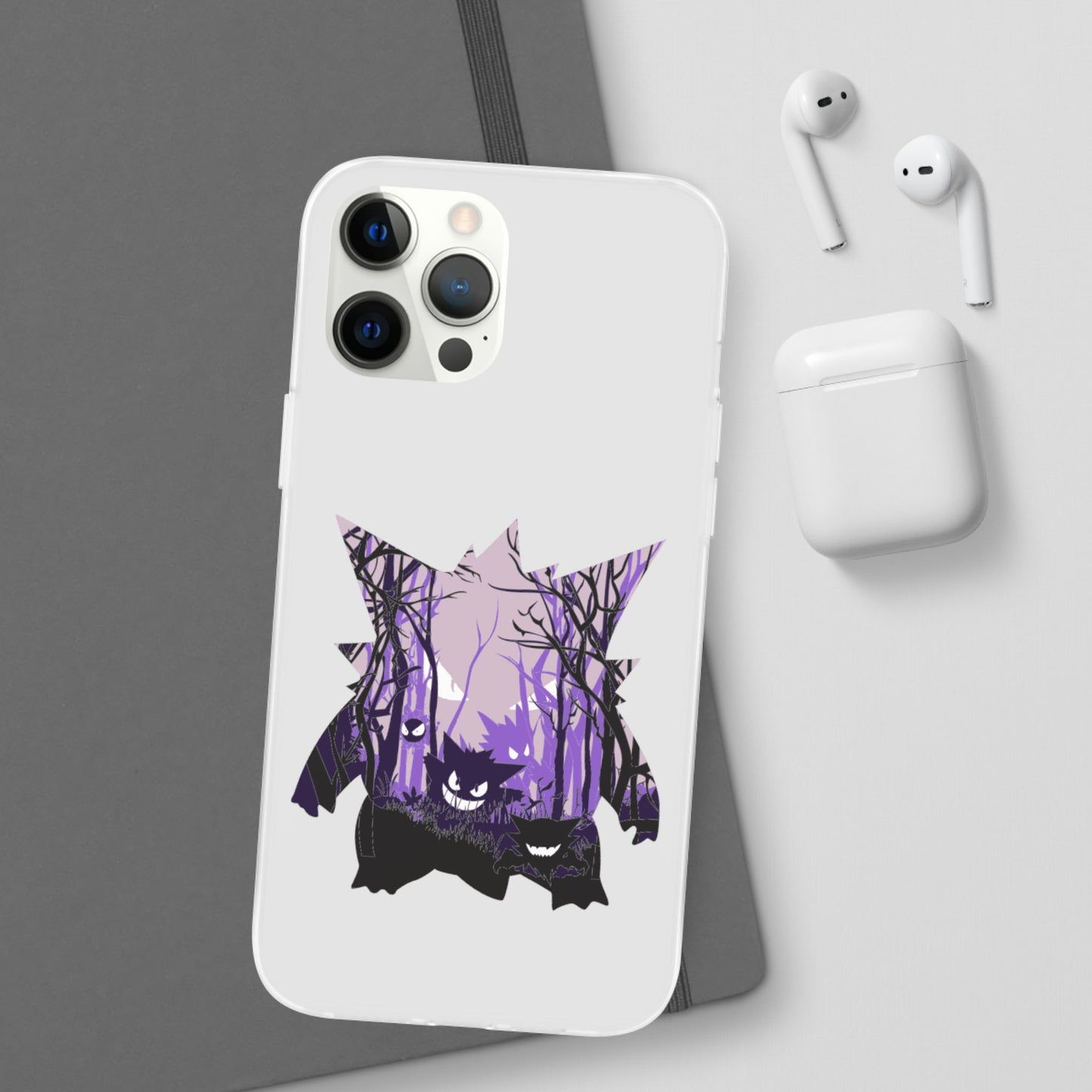 Purple ghost flexi phone case
