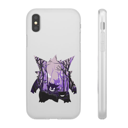 Purple ghost flexi phone case