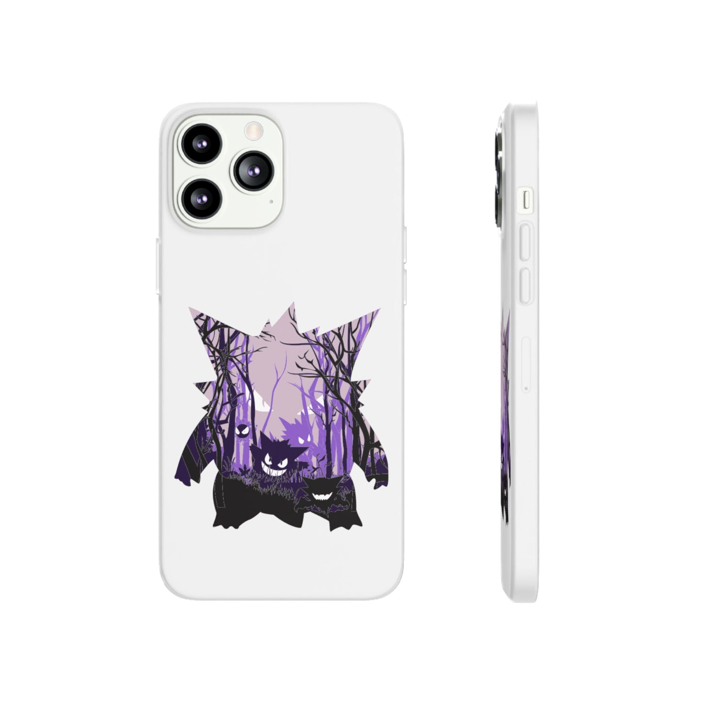 Purple ghost flexi phone case
