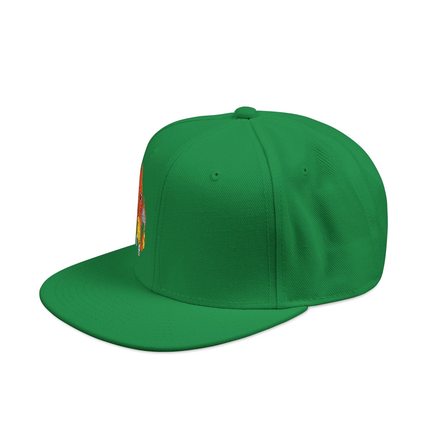 Embroidered fire lizard hoodie hat